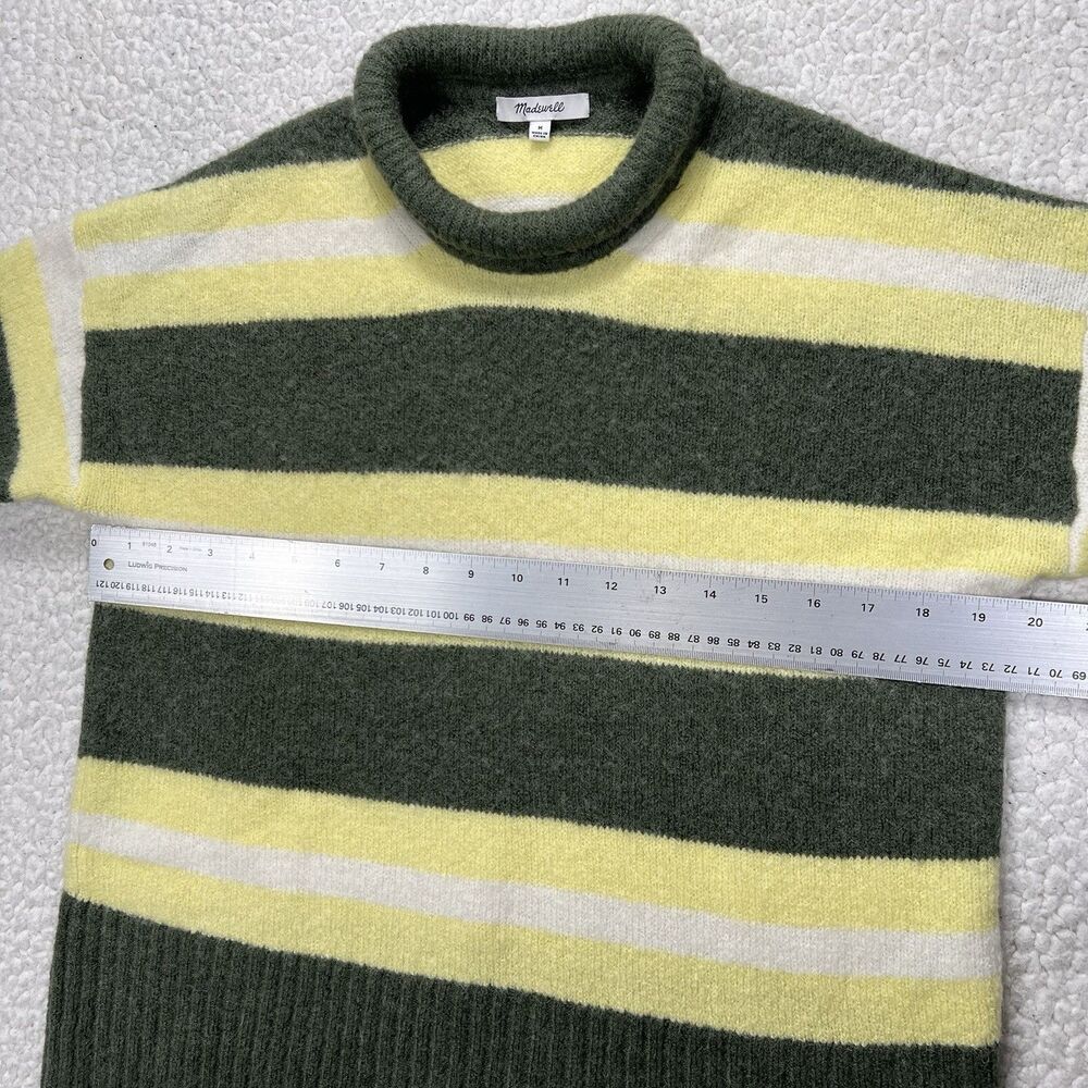 Madewell Fulton Striped Pullover Sweater Women’s‎ M Roll Neck Cozy Minimalist - Picture 7 of 11